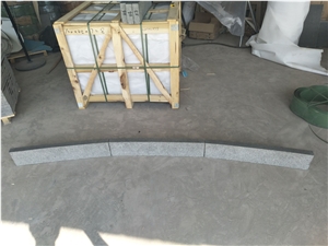 China Hebei Black G694 Surface Flamed Curbstone