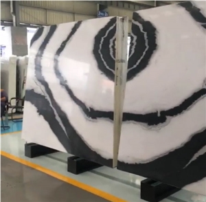 China Panda White Marble Stairs Polished Step Tile
