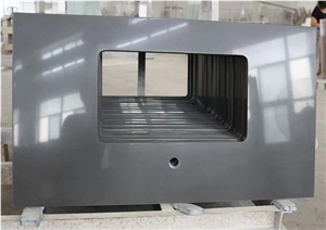 Absolute Black Artificial Stone Kitchen Countertops