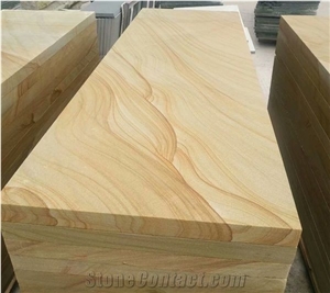 China Yellow Sandstone Slabs Flooring Wall