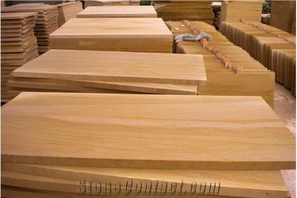 China Yellow Sandstone Slabs Flooring Wall
