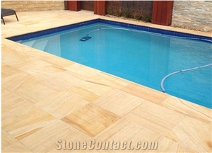 China Yellow Sandstone Slabs Flooring Wall