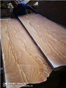 Chinese Yellow Sandstone Landscape Veins Pavings