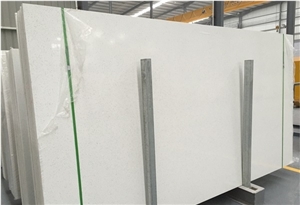 Crystal White Color Quartz Slabs