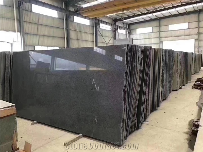 Dark Grey G654 Sesame Black Granite Slabs