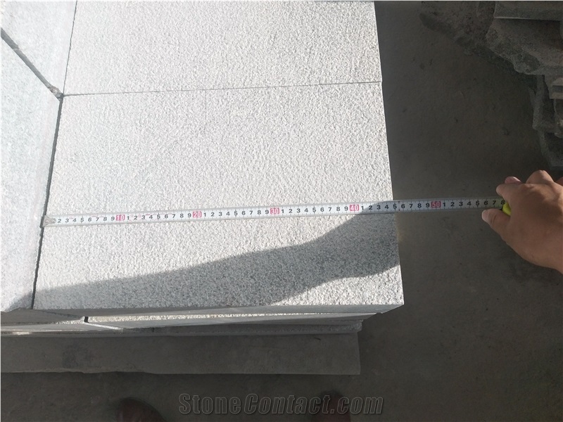 G343 Shandong Grey Granite Bush Hammered Pavings