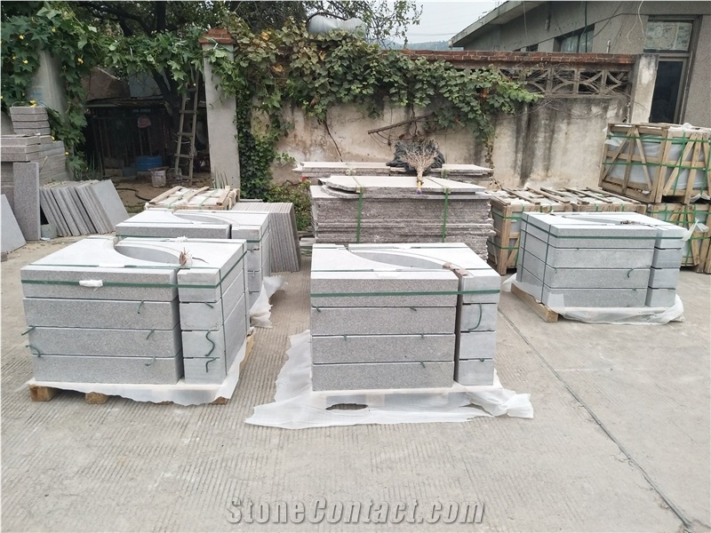 G354shandong Red Granite Tree Pool Fire the Garden