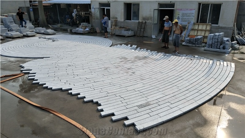 G358 China Muping Grey Surface Flamed Paving Stone
