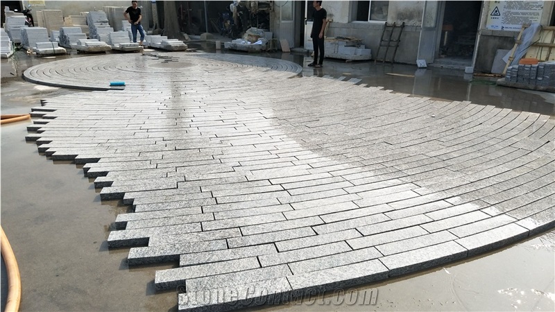 G358 China Muping Grey Surface Flamed Paving Stone