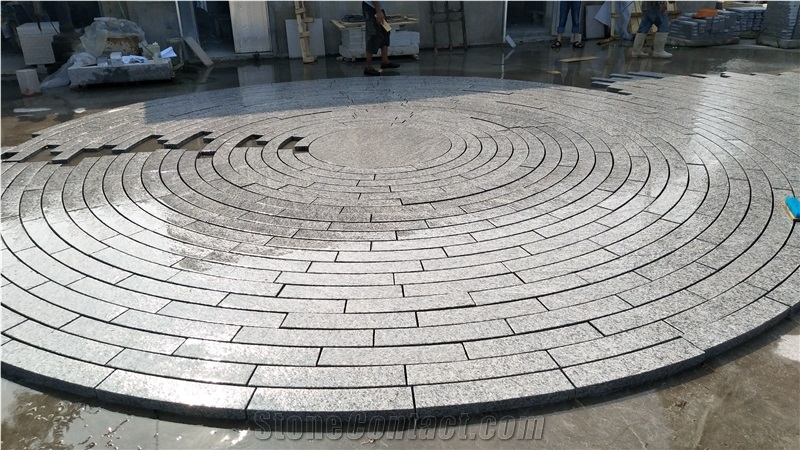 G358 China Muping Grey Surface Flamed Paving Stone