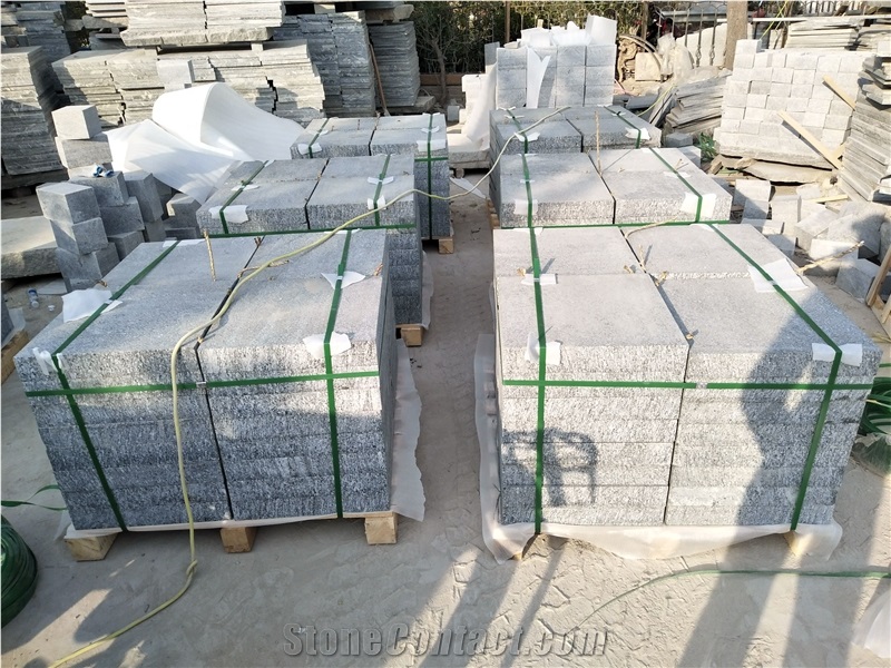 G389 Sonw Grey Granite Floor Covering Paving Tiles