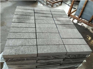 G654 Tumbled Flamed Granite Paver Blind Cube Stone