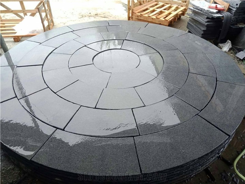 G654 Tumbled Flamed Granite Paver Blind Cube Stone