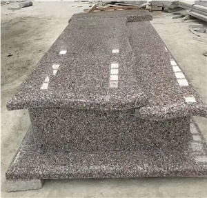 G664 Pink Granite New Tombstone Headstone Monument