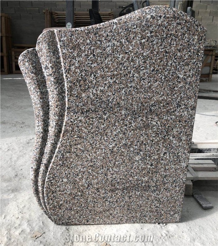 G664 Pink Granite New Tombstone Headstone Monument