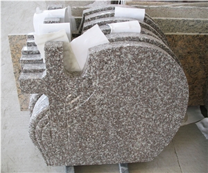 G664 Pink Granite New Tombstone Headstone Monument