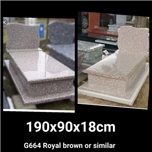 G664 Pink Granite New Tombstone Headstone Monument