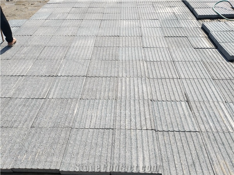 Hebei Black G694 Sand Blasted Blind Stone Pavers