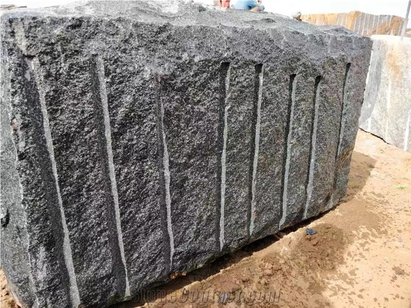 India Black Granite Blocks Polished Slabs Monument