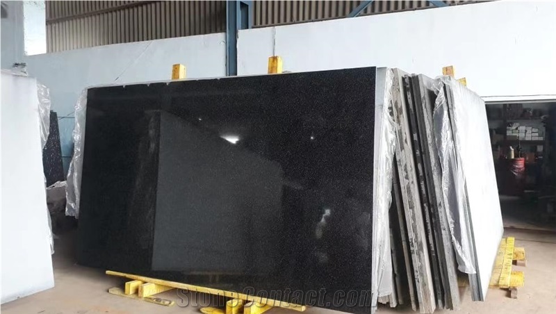 India Black Granite Blocks Polished Slabs Monument
