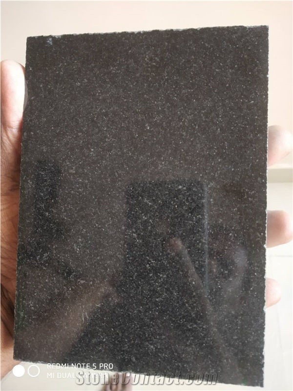 India Black Granite Blocks Polished Slabs Monument