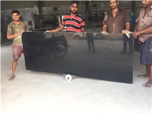 India Black Granite Blocks Polished Slabs Monument