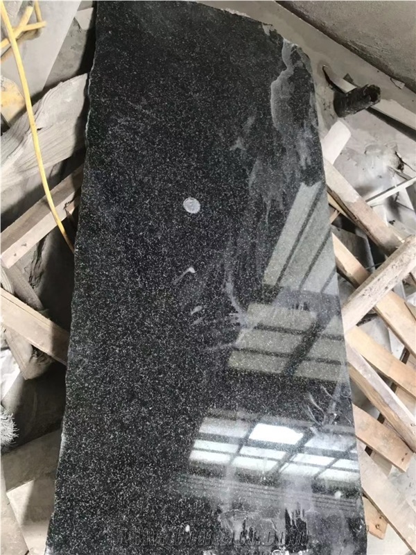 India Black Granite Blocks Polished Slabs Monument