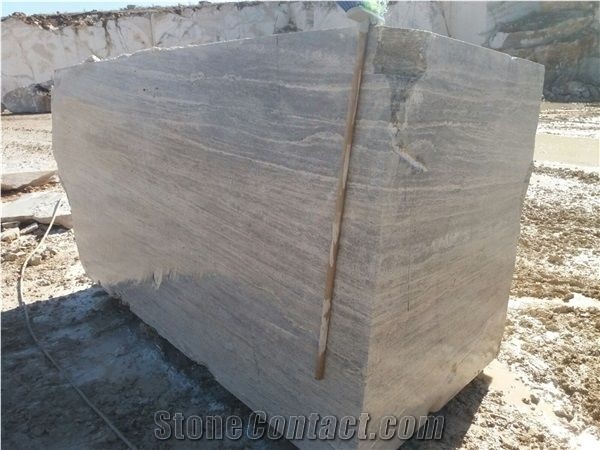 Iran Silver Grey Travertine Slabs Honed Tilles