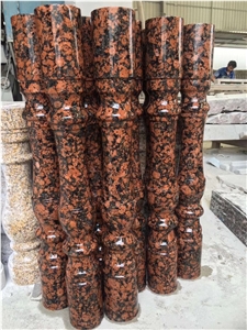 Red Carmen Red Baltic Granite  Balustrades