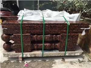 Red Carmen Red Baltic Granite  Balustrades