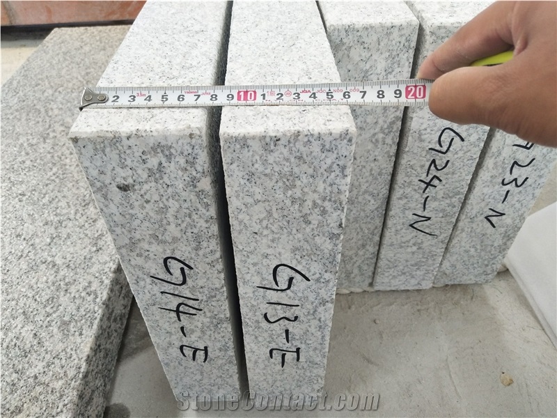 Light Grey G358 Granite Bush Hammered Pavers