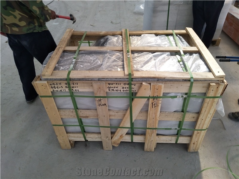 Light Grey G358 Granite Bush Hammered Pavers