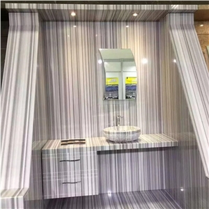 Marmara White Equator Straigt Vein Marble Slabs