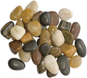 Mix Color Polished  Colorful Pebble Stones