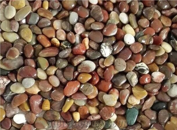 Mix Color Polished  Colorful Pebble Stones