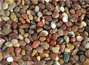Mix Color Polished  Colorful Pebble Stones