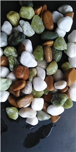 Mix Color Polished  Colorful Pebble Stones