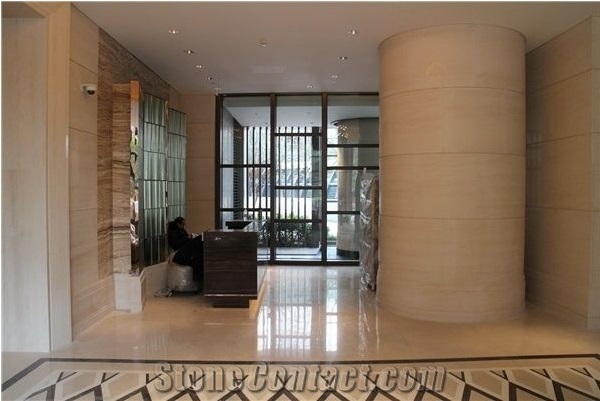 Moca Cream Limestone Slabs