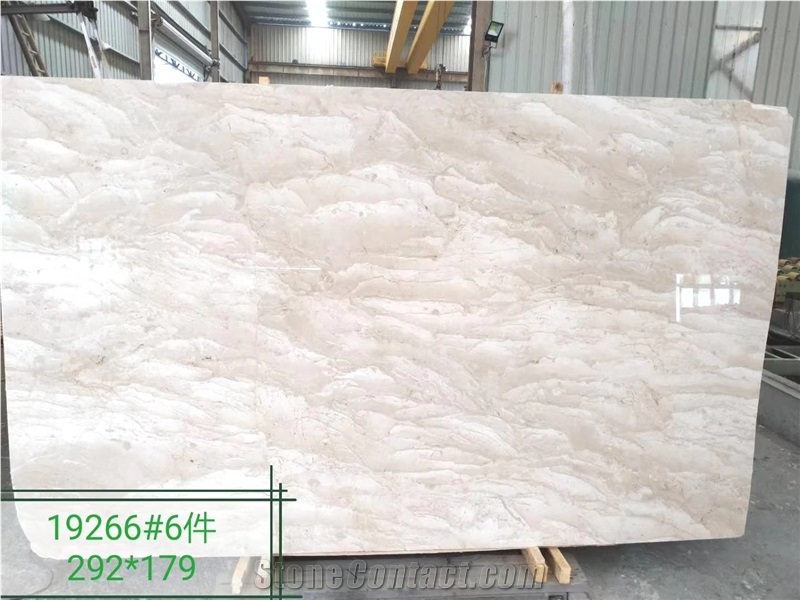 Omani Desert Rose Beige Marble Slabs