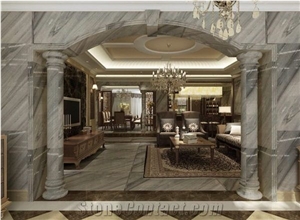 Palissandro White Marble Slab & Tiles for Floor