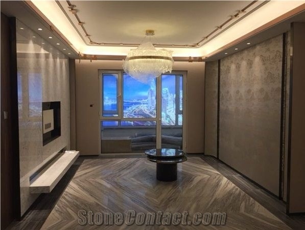 Palissandro White Marble Slab & Tiles for Floor