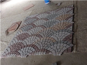 Paving Stone & Natural Split Granite Paver on Mesh