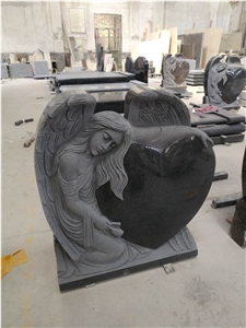 Shanxi Black Granite Monument Headstone Gravestone