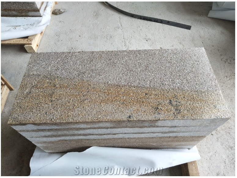Shijing Rust G682 Granite Yellow Bushhammered