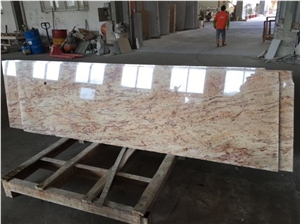 Shiva Gold Granite Tile Slab Yellow Polished Gran