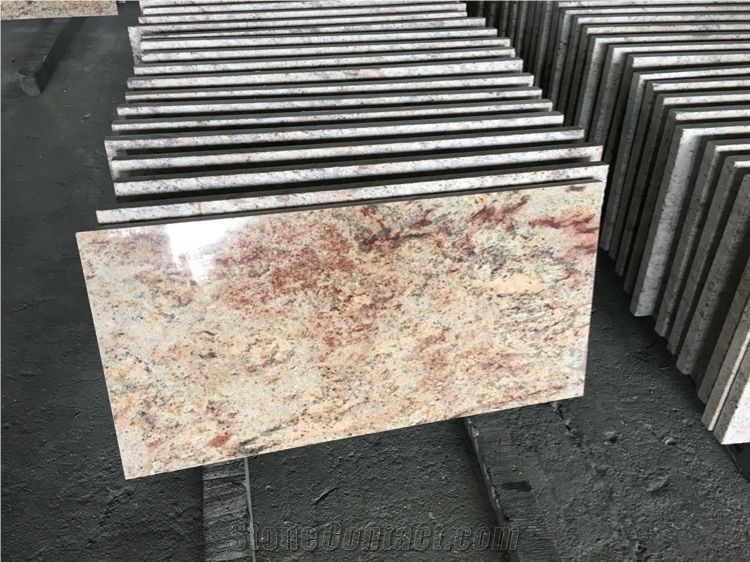 Shiva Gold Granite Tile Slab Yellow Polished Gran