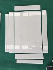 Sichuan Pure White Marble Tiles Han Baiyu Polished