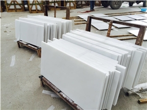 Sichuan Pure White Marble Tiles Han Baiyu Polished