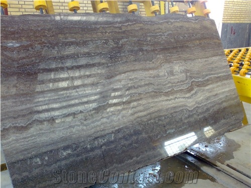 Silver Gray Titanium Travertine Slabs Floors