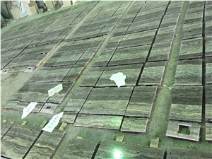 Silver Gray Titanium Travertine Slabs Floors